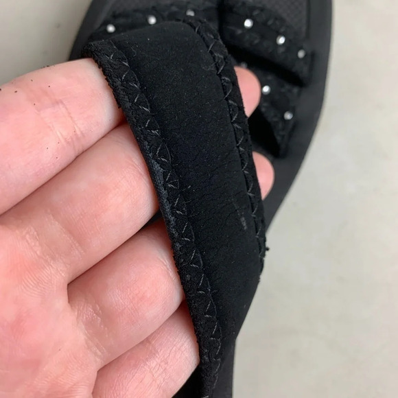 Skechers Womens Cali Cyclers Slip On Block Wedge  Sandals Black Size 7 Y2K - Picture 14 of 14